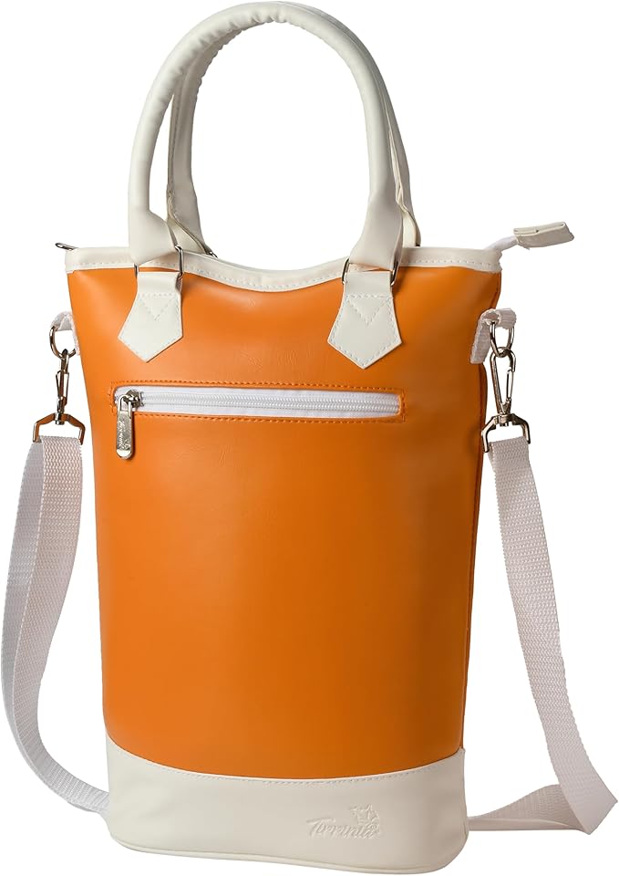 Tirrinia Insulated Wine Gift Carrier Tote - Travel Padded 2 Bottle Wine/Champagne Cooler Bag for Portable Wine Bottle Carrying Case, Women Men Wine Party Bag for Event, BYOB,B each, Gift for Wine