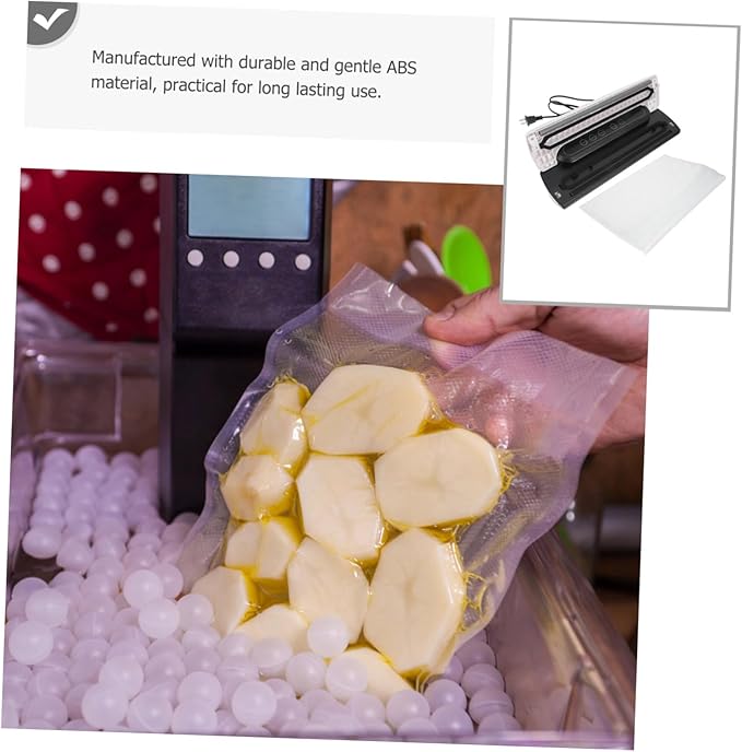 Automatic Vacuum Sealer Machine with Strong Pumping Energy-saving Compact Food Sealer for Kitchen Use Low Noise Operation Suitable for Snack Seafood and Tea Bag Packaging US Plug