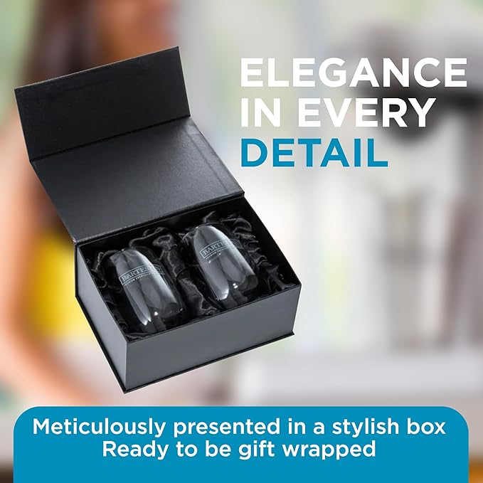 Bartesian Cocktail Glass Sets - Insulated Tumbler for Cocktails & Mocktails - Bar Glasses for Martini, Margarita, Pina Colada, Whiskey Sour, Old Fashioned - Set of 2