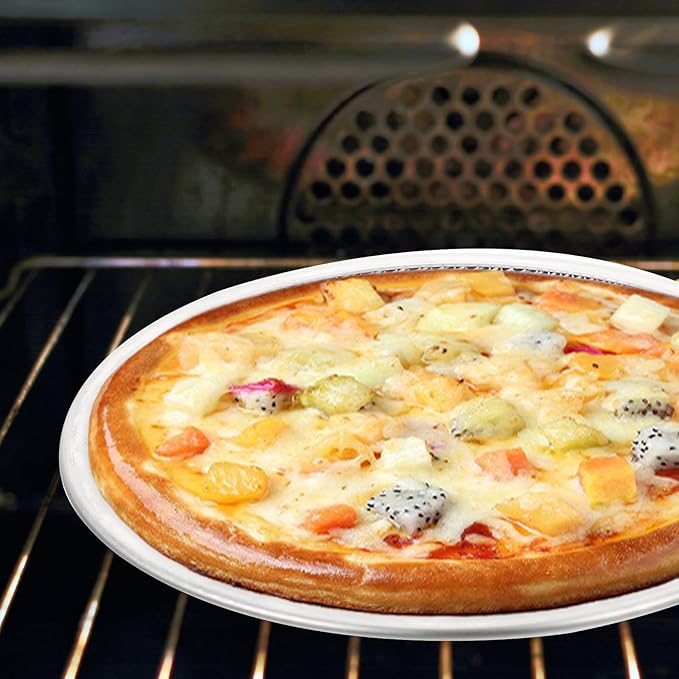 Luxshiny Pizza Pan with Holes 12 Inch Aluminium Alloy Round Pizza Pan for Oven Bakeware Pizza Tray Nonstick Perforated Pizza Crisper Tray Bakeware Cooking Dish for Home Kitchen