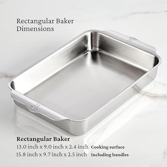 Hestan Provisions OvenBond – 9" x 13" Tri-ply Rectangular Baker Pan