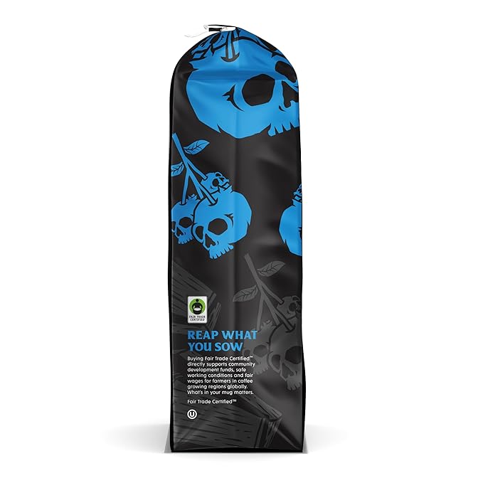 Death Wish Coffee, Fair Trade, Ground Blueberry Coffee, 12 oz