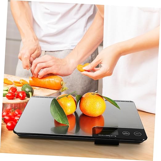 Digital Kitchen Scale High Precision Stainless Steel Food Scale with Tare Function Easy Clean Panel Grams Ounces for Cooking Baking Meal Prep