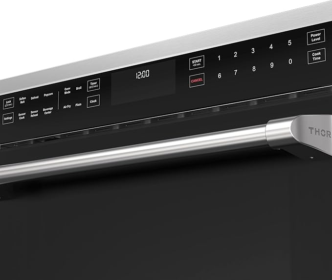 Thor Kitchen 24 Inch Built-In Air Fry Microwave Oven with Drop-Down Door