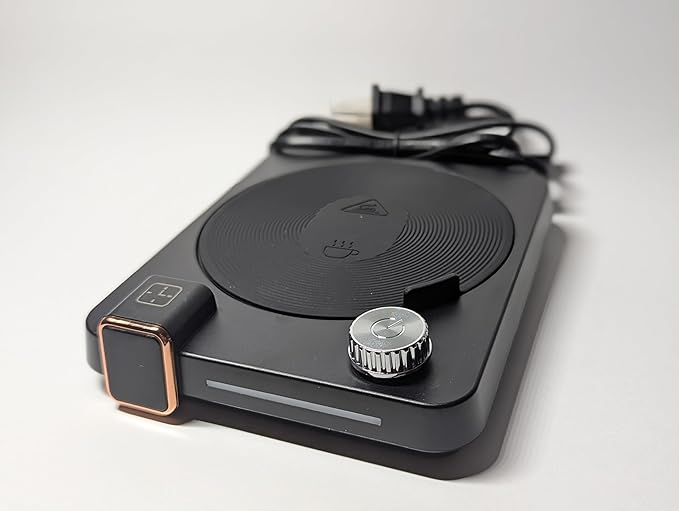 Hot Drink Beverage Warmer. Coffee, Milk, Tea, Cappuccino, Mocha, Candles, Dial Tempreture and Digital Display. Desk, Office, Workplace. 105F- 176F. 4 Hour shutoff, 1-12 Hour Schedule. (Black)