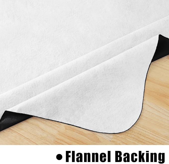 homing Rectangle Vinyl Tablecloth, Waterproof Spillproof Plastic Flannel Backed Table Cloth, Wipe Clean Table Cover for Dining, Buffet Parties and Camping (Black, 54" x 120")