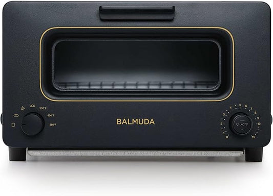 BALMUDA The Toaster | Steam Oven Toaster | 5 Cooking Modes: Sandwich Bread, Artisan Bread, Pizza & Pastry, Oven | Precise Heat Control | Steam Technology | Baking Pan | US Version | Black