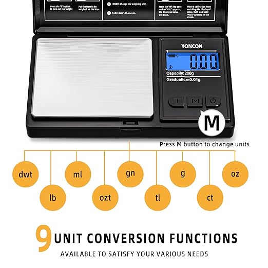 Gram Scale, 200g x 0.01g Fine Digital Scale .01 Gram Accuracy for Diamonds, Coffee Beans & Precious Metals | Pocket Jewelry Scale with Instant Calibration, Tare & Unit Switch