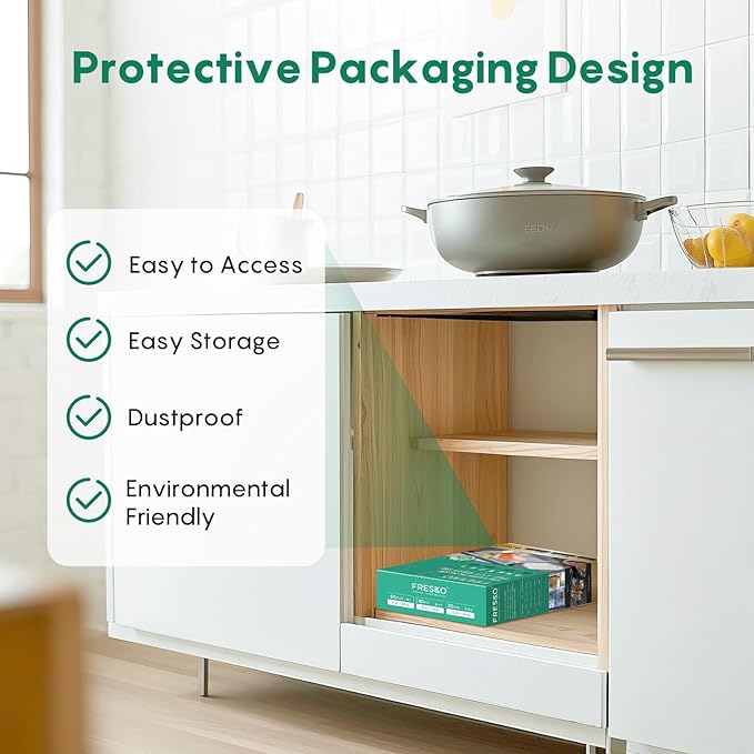 FRESKO Vacuum Sealer Bags, 150 Gallon 11" x 16" and Quart 8" x 12" and Pint 6" x 10" BPA Free PreCut Bag, Commercial Grade Food Vac Bags for Storage, Meal Prep or Sous Vide