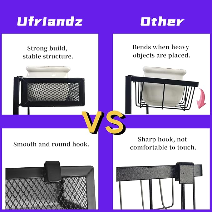 Undersink Organizers 2-Tier Under Cabinet Pull Out Storage with Sliding Out Drawers, Under the Sink Organizer for Bathroom Kitchen Durable Rack Shelf Space-Saving Organization, White 1 Pack