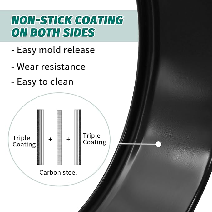 SHIKORI Springform Pan Set, Nonstick 3pcs (4-7-9 in) Springform Pans Cheesecake Pan Removable Bottom, Leakproof Round Spring Form Pans Cake Pans Sets-Black