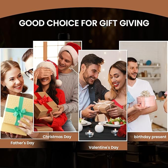 4-in-1 Rechargeable Electric Wine Opener Set - Automatic Corkscrew, Foil Cutter, Aerator Pourer, Vacuum Stopper - Wine Lovers Gifts for Women and Men