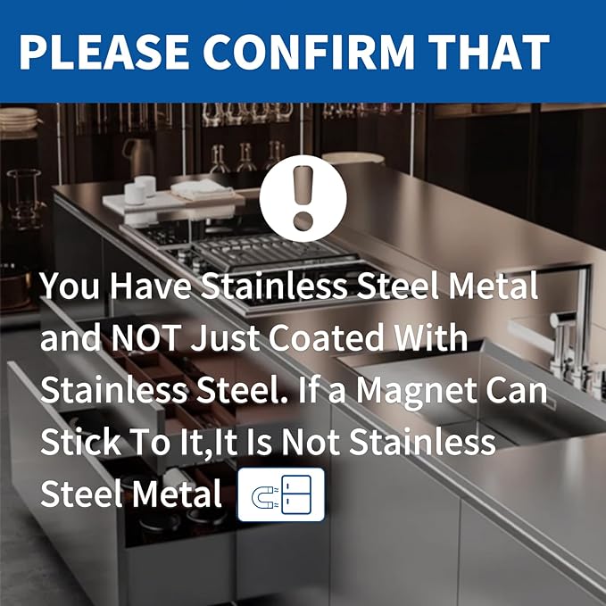 Rust Remover for Stainless Steel, Rust Stain Remover & Cleaner for Stainless Steel Appliances and Furniture - Ideal for Grill, Fridge, Knife or Pan & more - 3.72 Fl Oz