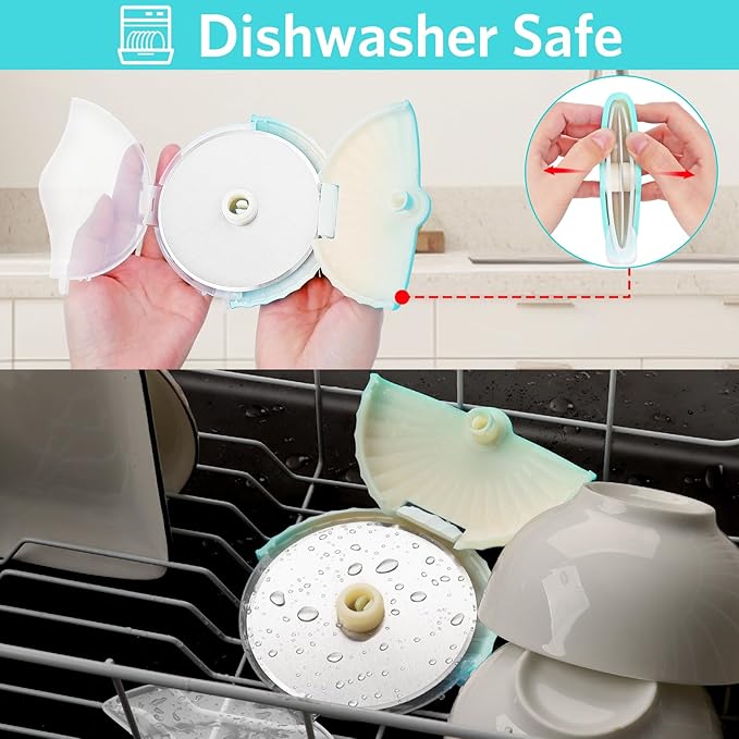 Pizza Cutter Wheel with Protective Blade Cover, Detachable and Dishwasher Safe