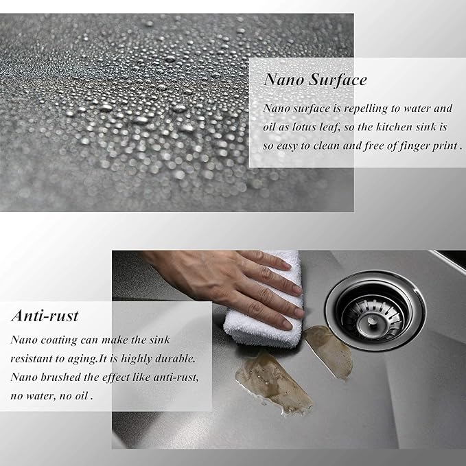 30 Inch Black Drop in Kitchen Sink, 30x18 Inch Gunmetal Black Single Bowl Stainless Steel Basin Topmount Kitchen Sink, 16 Gauge Metal Sink with Strainer