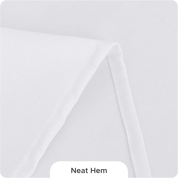 Fitable 10 Pack Rectangle Tablecloths: Stain Resistant Wrinkle Free Fabric Table Clothes, Washable Reusable Polyester Table Covers for Wedding Party Birthday Banquet Reception(White, 70x120 Inch)