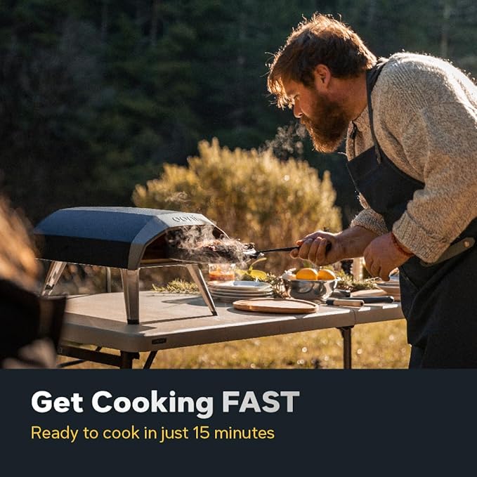 Ooni Koda 12 Propane Gas Outdoor Pizza Oven – 28mbar Portable Gas Oven, For Fire and Stonebaked 12 Inch Pizzas, Includes Gas Hose & Regulator, Countertop Pizza Maker