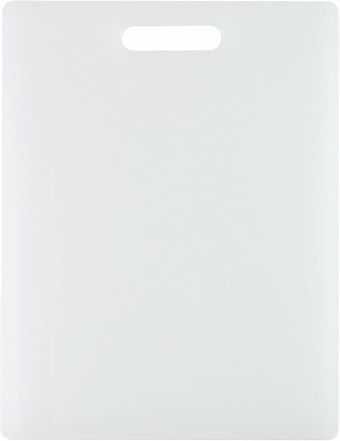 Dexas NSF Polysafe Cutting Board with Handle, 11 by 14.5 inches, White