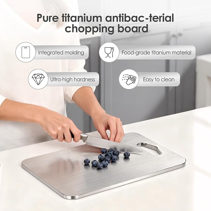 3pcs cutting boards,316 food grade stainless steel, healthy kitchen cutting board perfect for chefs, campers, and gifts, alternative to wooden cutting boards for kitchen,15.4x11in,13.4x9in,11.8x7.9in