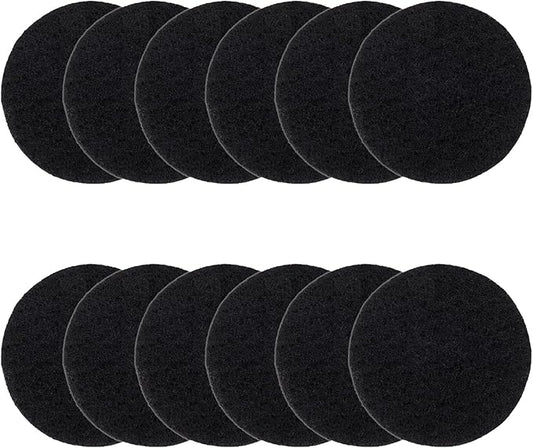 Vipush Charcoal Filters for Kitchen Compost Bin - 12 Pack Activated Carbon Filters for Countertop Bin Pail Replacement, Activated Charcoal Home Bucket Refill Sets