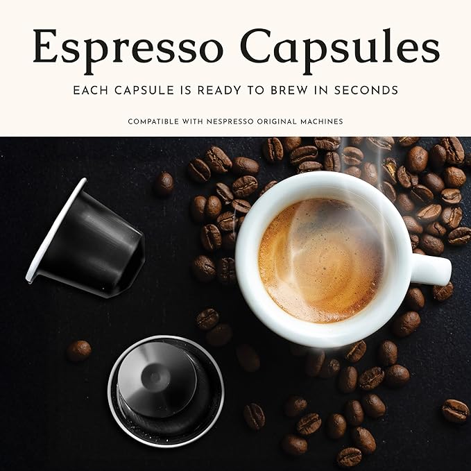 Segafredo Zanetti Espresso Capsules – Aluminum Pods for Nespresso Original Machines – Dark Roast Premium Espresso with a Full-Bodied Aroma – Strong, Intensity 11 – Ovation, 10 Count (Pack of 4)