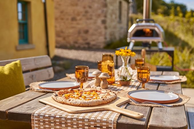 ooni 14" Perforated Pizza Peel Turning Peel 14" Bamboo Serving Pizza Peel - Essesntial Pizza Oven Accessories Bundle