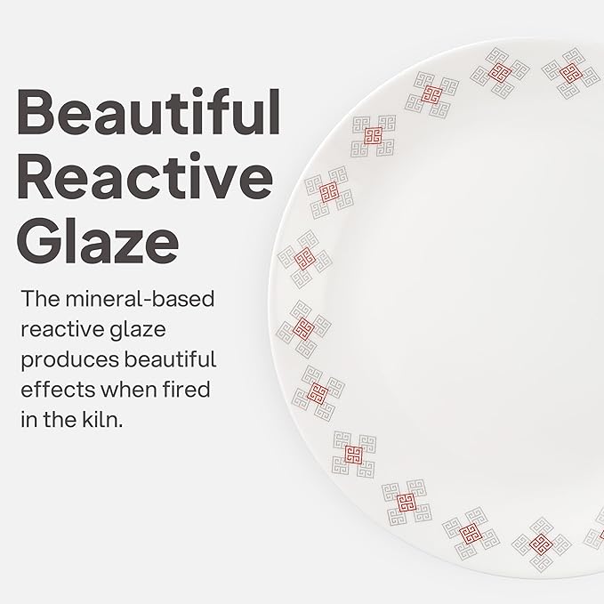 Cello Regal Dinnerware Set of 18 pieces, Service for 6, Chip & Scratch Resistant, Lightweight Round Plates and Bowls Set, Microwave & Dishwasher safe, Opalware Dinner Set, Block Buster