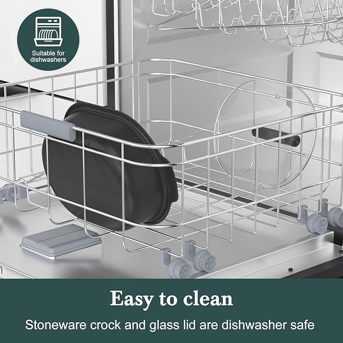 MAGNIFIQUE 6 Quart Multi-Cooker, with 8-in-1 Casserole Programmable Slow Cooker, Dutch Oven, Pasta, Nonstick, Oven Safe Pot to 500°F Olive