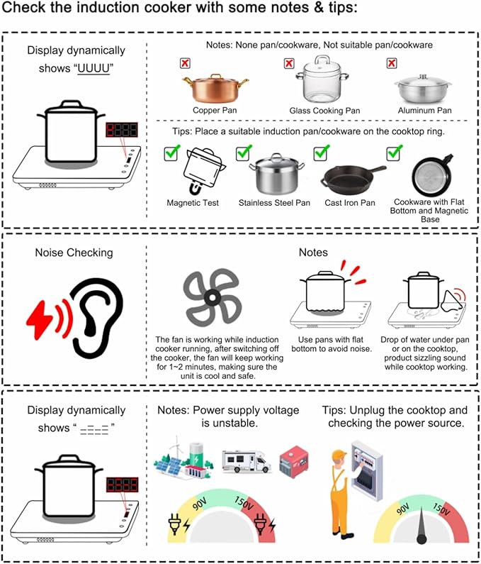 Double Burner Induction Cooktop Continuous Low Power 9 Temperature Countertop Knob Control 1800W 18 Power 2 Electric Sensor Touch Timer Stove