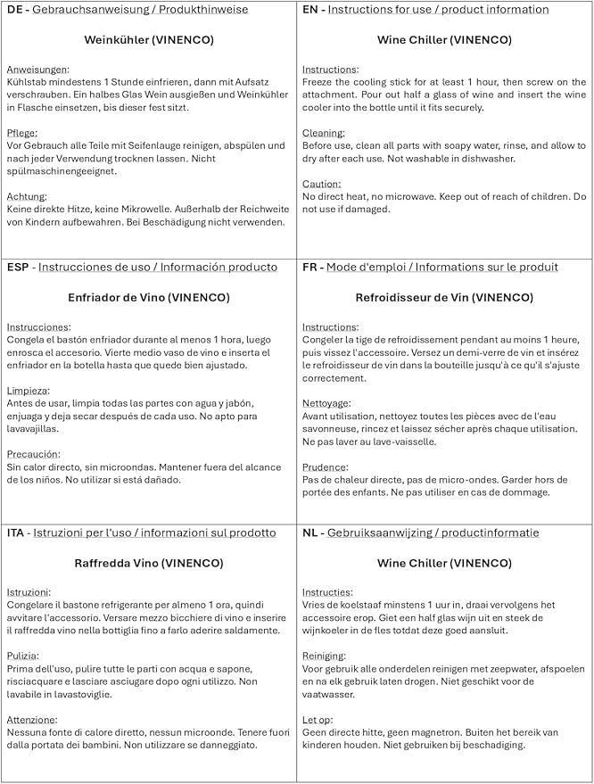 Wine Chiller Set & Chill Rods + Foil Cutter, Stopper, Ebook - Premium 3in1 Stainless Steel Bottle Cooler Stick, Decanting Aerator & Drip-Free Pourer | Bar Gift Men Women – Set with 2 Chill Rods