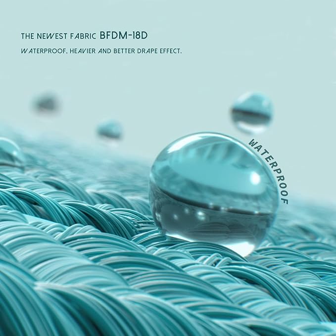 BALCONY & FALCON Rectangle Tablecloth Washable Wrinkle Resistant and Water Proof Table Cloth Decorative Linen Fabric Tablecloths for Dining Party Kitchen Wedding Outdoor Use (Lake Blue, 47x63)