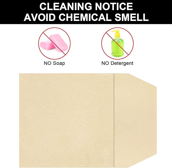 Pizza Stones Replacement Parts for Ooni Karu 16 Multi-Fuel Outdoor Pizza Oven Cordierite Baking Pizza Stones for Ooni Pizza Oven Stones Accessories for Bread, Pies,Pastry &Pizza