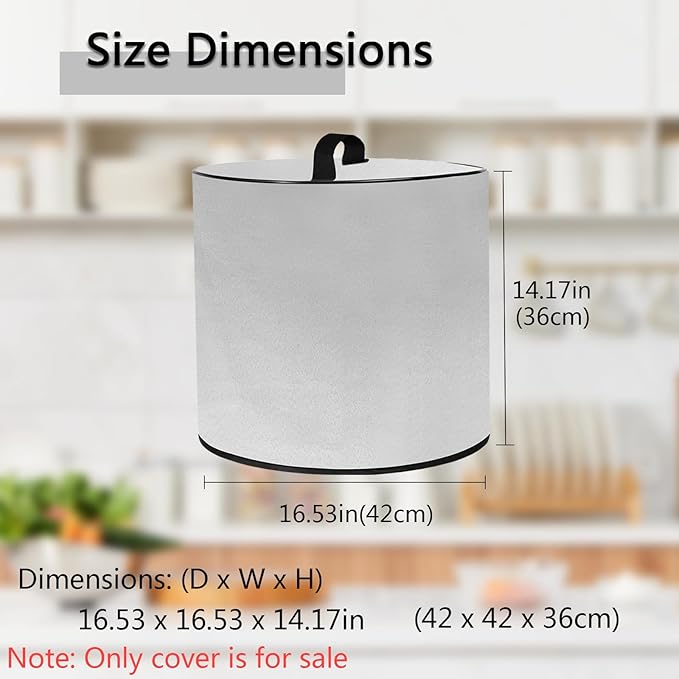 Dust Cover with 8 Quart Instant Pot, Heavy Duty Waterproof Dust Pressure Cooker Cover Case for Instant Pot Duo 8QT 7-in-1 Electric Pressure Cooker/InstantPot Pro/Duo Plus 8 QT 10-in-1 SlowCooker