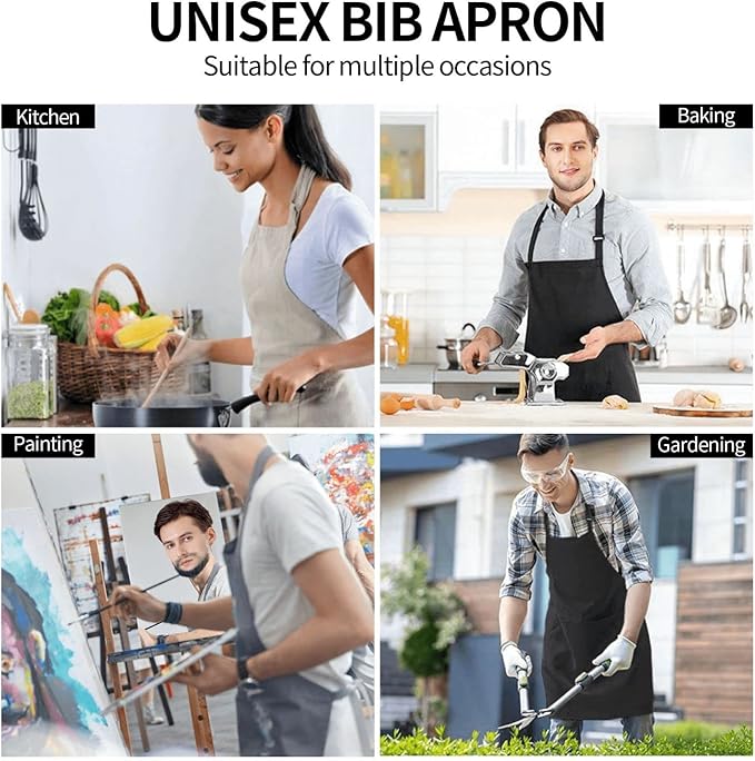 Funny Animal Apron with 2 Pockets Waterproof for Men Women Kitchen Garden Decor