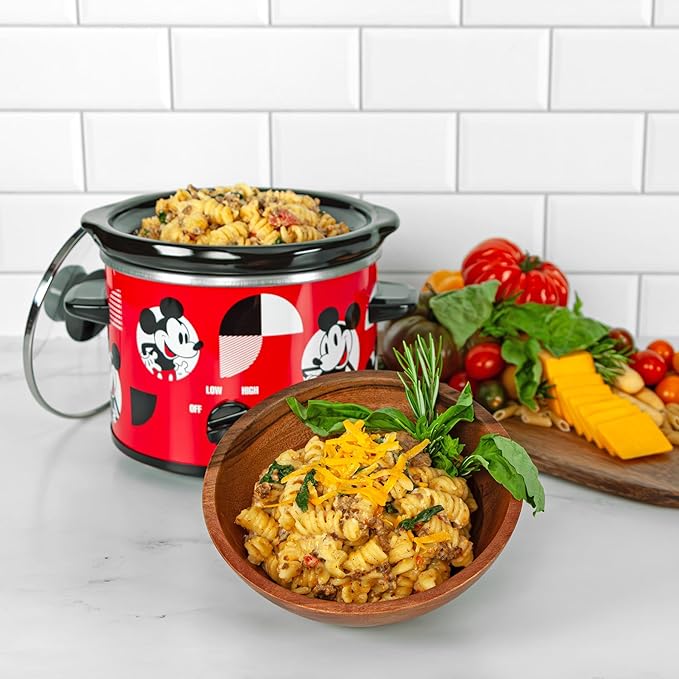 Uncanny Brands Disney Mickey Mouse 2qt Slow Cooker - Small Kitchen Appliance