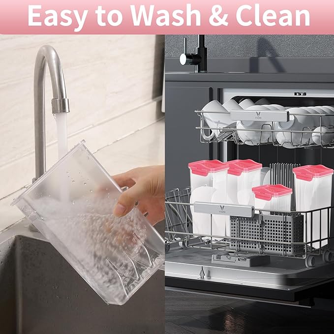 HOMER Moroccan Style Kitchen Canisters, 9-Piece BPA-Free Food Storage Set | Air-Tight Containers for Cereal, Pasta, Coffee & Spices