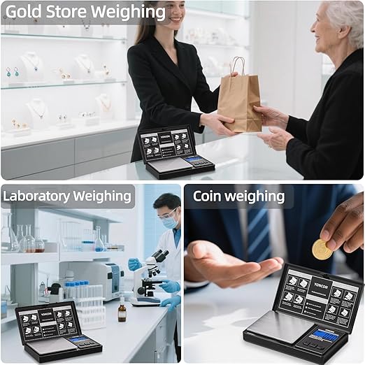 Gram Scale, 200g x 0.01g Fine Digital Scale .01 Gram Accuracy for Diamonds, Coffee Beans & Precious Metals | Pocket Jewelry Scale with Instant Calibration, Tare & Unit Switch