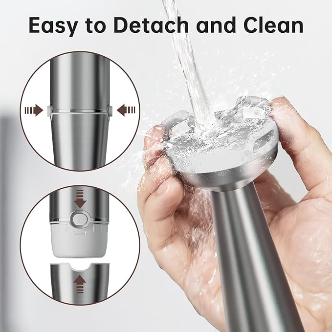 Immersion Blender Handheld Corded Hand Blenders Set 1100W, Trigger Variable Speed 5 in 1 Stick Emulsifier with Chopper, Whisk and Frother for Soup, Baby Food and Smoothies, White