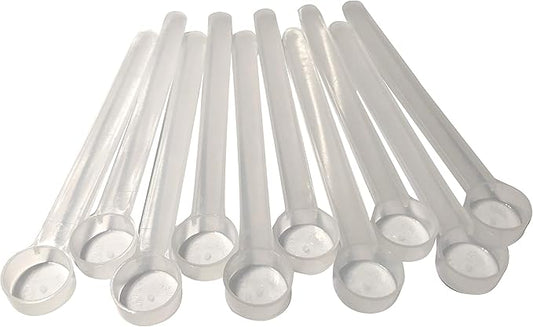 1/4 Teaspoon (1.25 mL) Long Handle Scoop for Measuring Coffee, Pet Food, Grains, Protein, Spices and Other Dry Goods (Pack of 10)