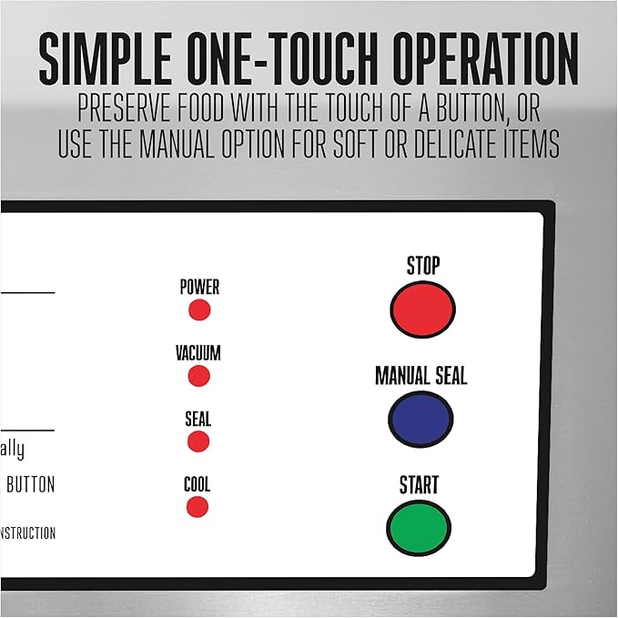 Weston Brands Vacuum Sealer Machine for Food Preservation & Sous Vide, Extra-Wide 5mm Bar for Sealing Bags up to 15" Wide, 1020 Watts, Commercial Grade Pro 2300, Stainless Steel (65-0220-W)