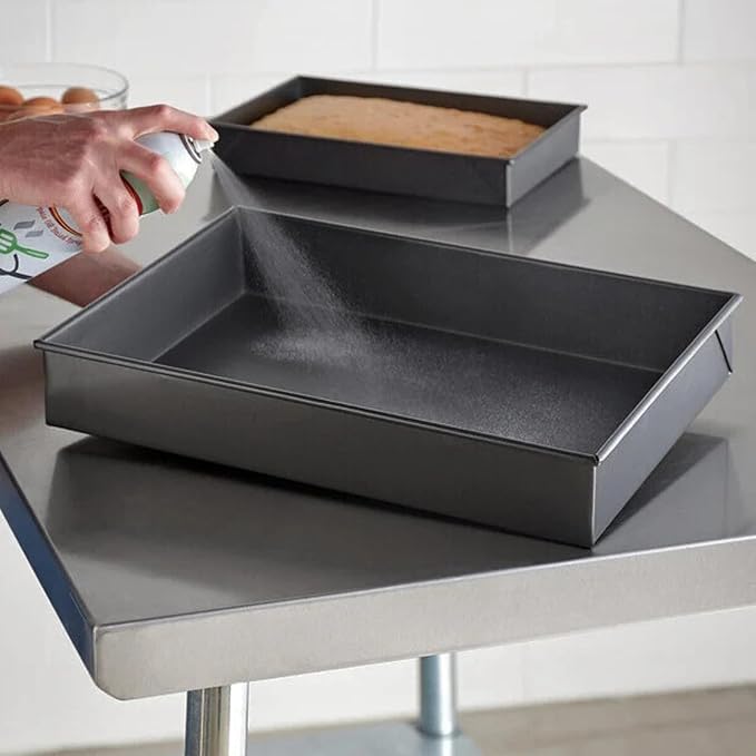 Rectangular Non-Stick Cake Pan 18x12 Inch Aluminized Steel Baking Tray for Oven Use Ideal for Cakes Brownies Roasting and Everyday Baking (1)
