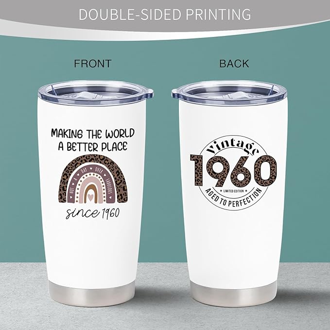 65th Birthday Gifts for Women, 1960 Birthday Gifts, 65 Years Old Birthday Gifts, Best 65th Ever Birthday Gifts, Birthday Gifts for Her Turning 65, Funny 65th Birthday Gifts Ideas 20 oz Tumbler