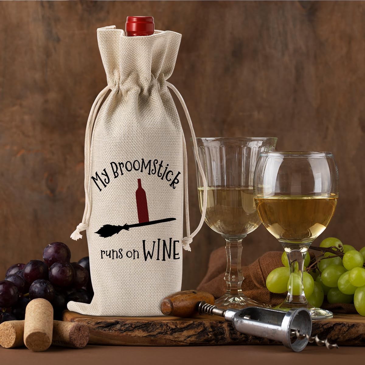 Halloween Table Decor Halloween Wine Bag Halloween Birthday Gifts Halloween Party Decorations Halloween Birthday Party Decorations for Women Men Her Friends Holiday Gift Bag