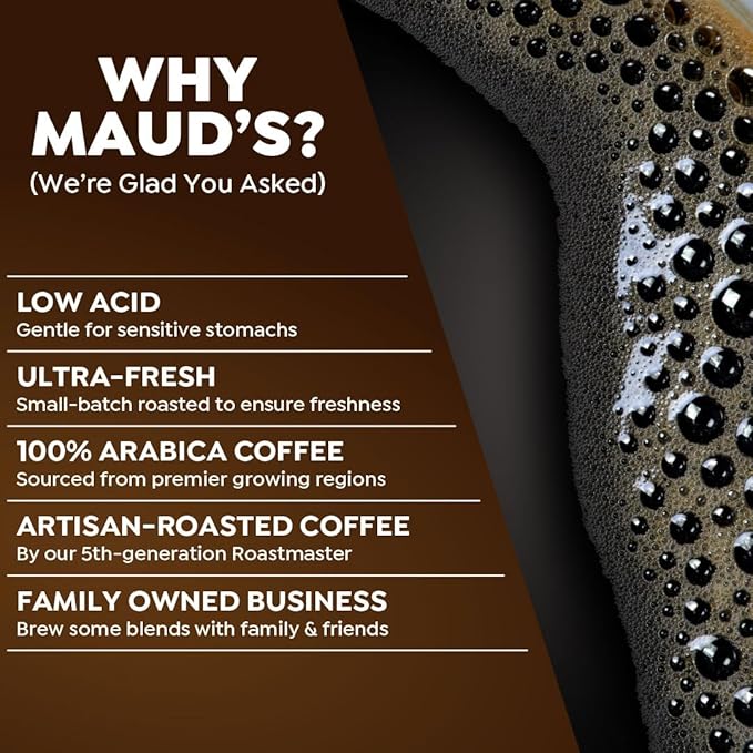 Maud's Decaf Dark Roast Coffee Pods, 200 ct, Decaffeinated Recyclable Single Serve Pods – 100% Arabica Coffee, Compatible with Keurig K Cups Maker