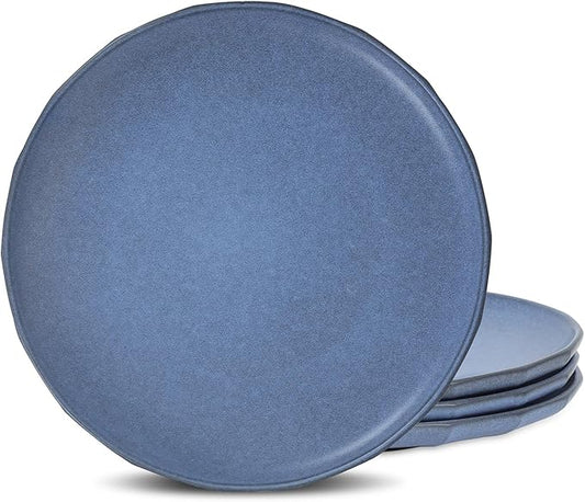 Stone Lain Rio 4-Piece Dinner Plate Set Stoneware, Blue