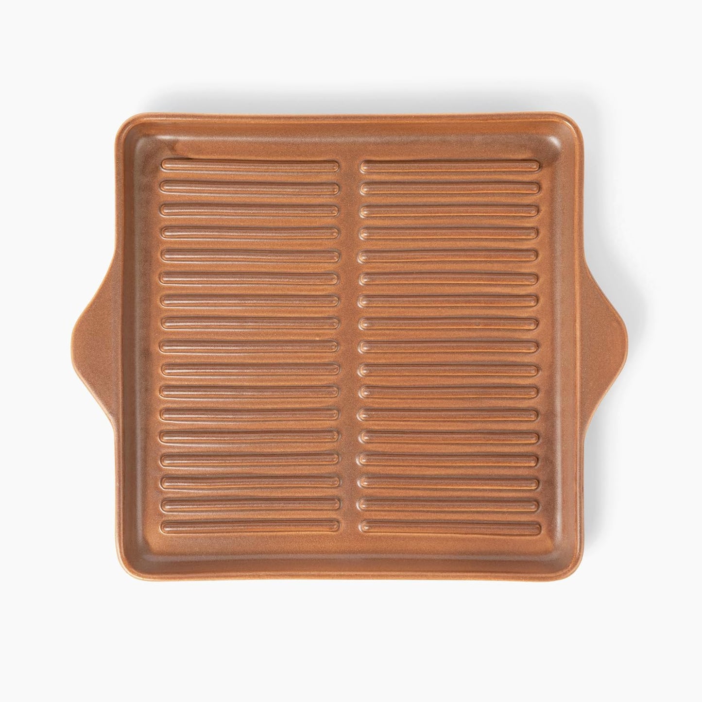 Larder & Vine Indoor/Outdoor Ceramic Stoneware Grill Pan Handmade in Italy