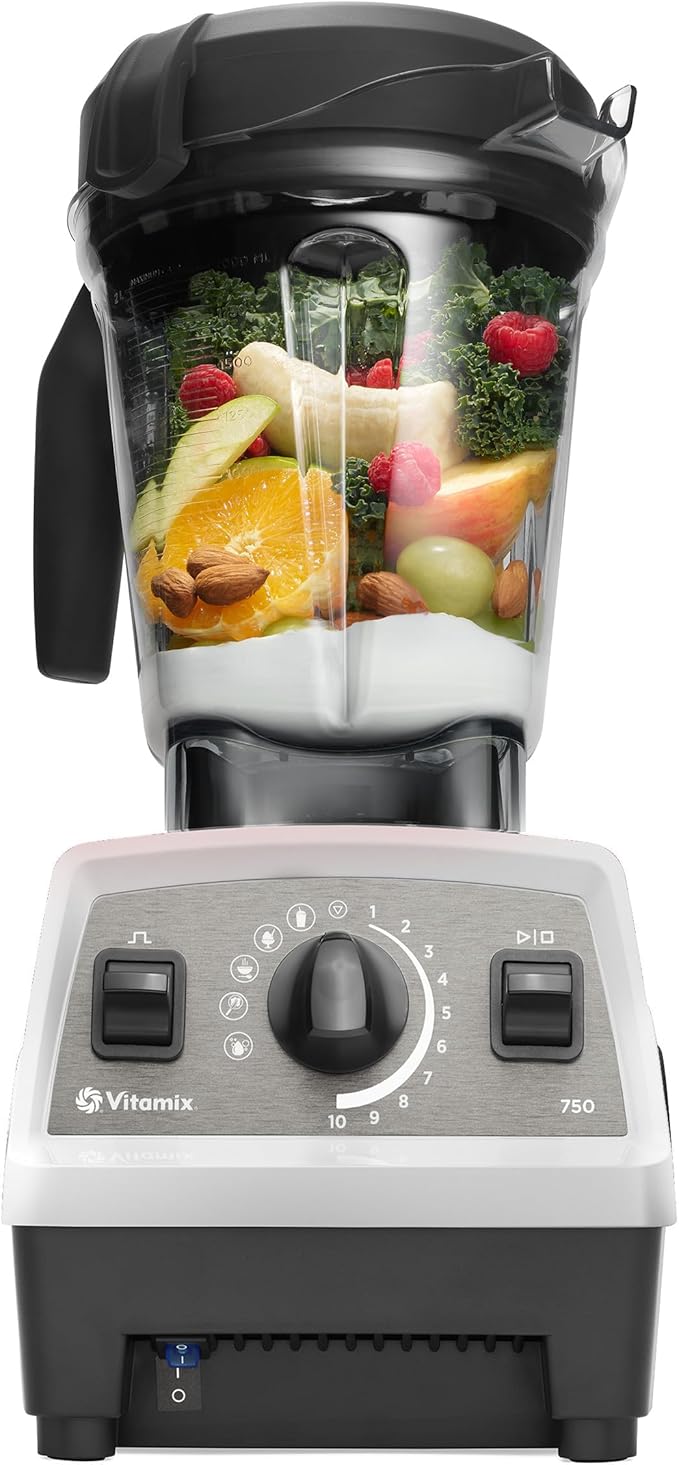 Vitamix Propel Series 750 Blender with Four Blending Programs, Self-Cleaning Program, Professional-Grade Blender for Smoothies, Soups and More, Stainless-Steel Blades, 64 Oz Container, White
