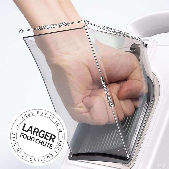 All-in-1 Update Safe Mandoline Slicer for Kitchen, Food Chopper with Container, Thickness Adjustable Vegetable Chopper, Potato French Fry Cutter Tomato Apple Slicer Onion (BlackWhite)