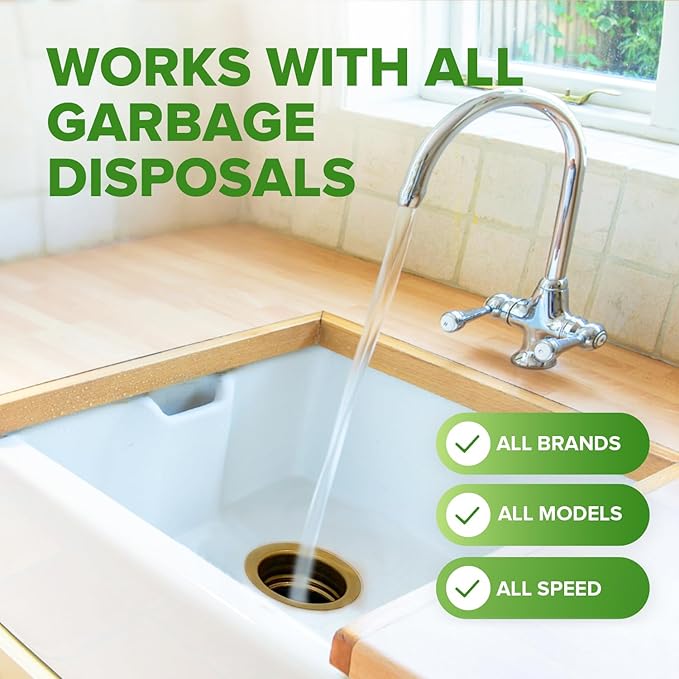 Garbage Disposal Cleaner and Deodorizer Tablets Drain Freshener, Deodorizer, Odor Remover and Cleaner for Garbage Disposer Cleaners (6 XL Tablets - 6 Months Supply)