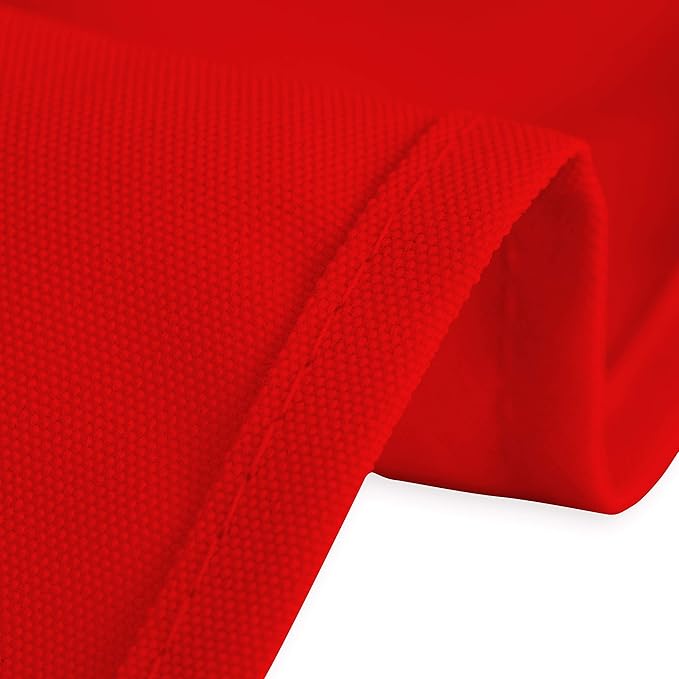 LinenTablecloth 60 x 102-Inch Rectangular Polyester Tablecloth Red